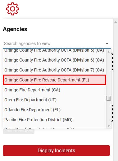 Screenshot of the Pulsepoint search feature